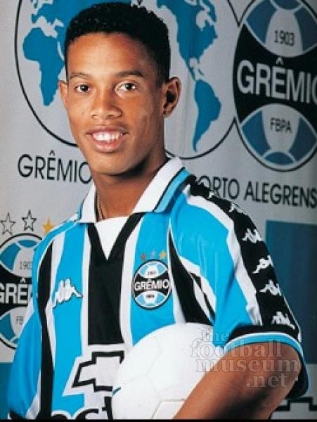 Ronaldinho Gremio Match Worn Shirt.